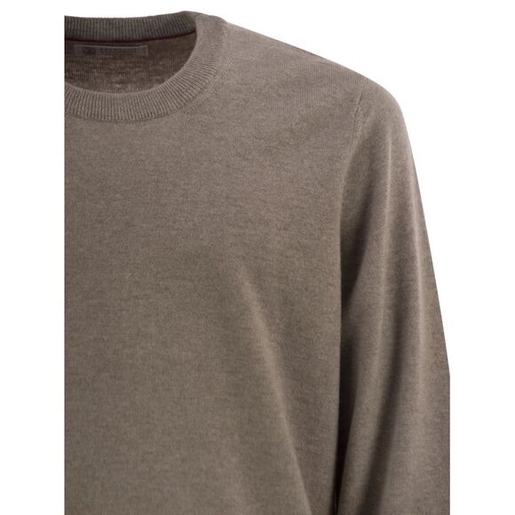 Brunello Cucinelli Men Pure Cashmere Crew-Neck Sweater